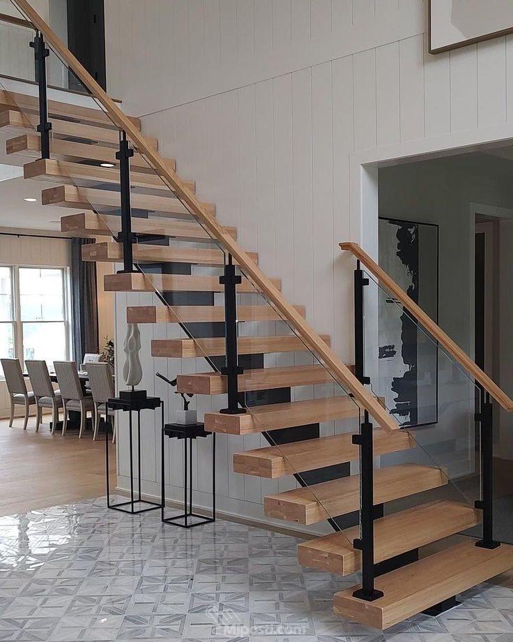 Mono Stringer Timber Staircase