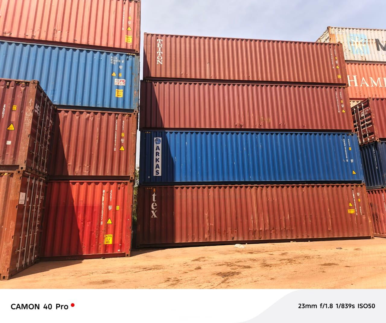 Reduce to clear 20ft empty dry containers available for sales