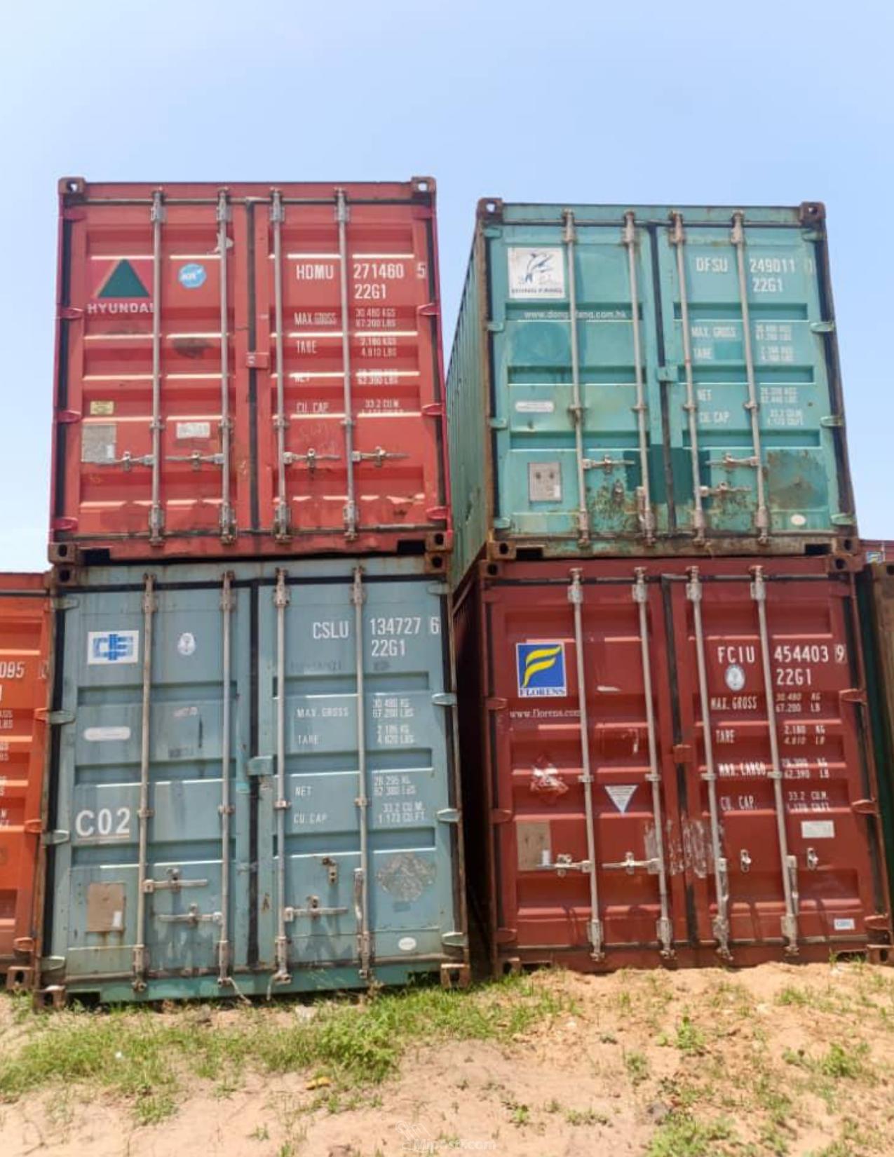 Reduce to clear 20ft empty dry containers available for sales
